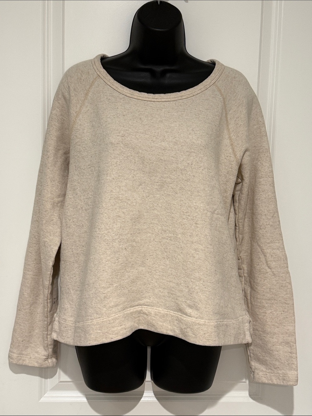 James Perse Linen Cotton Blend Relaxed Pullover